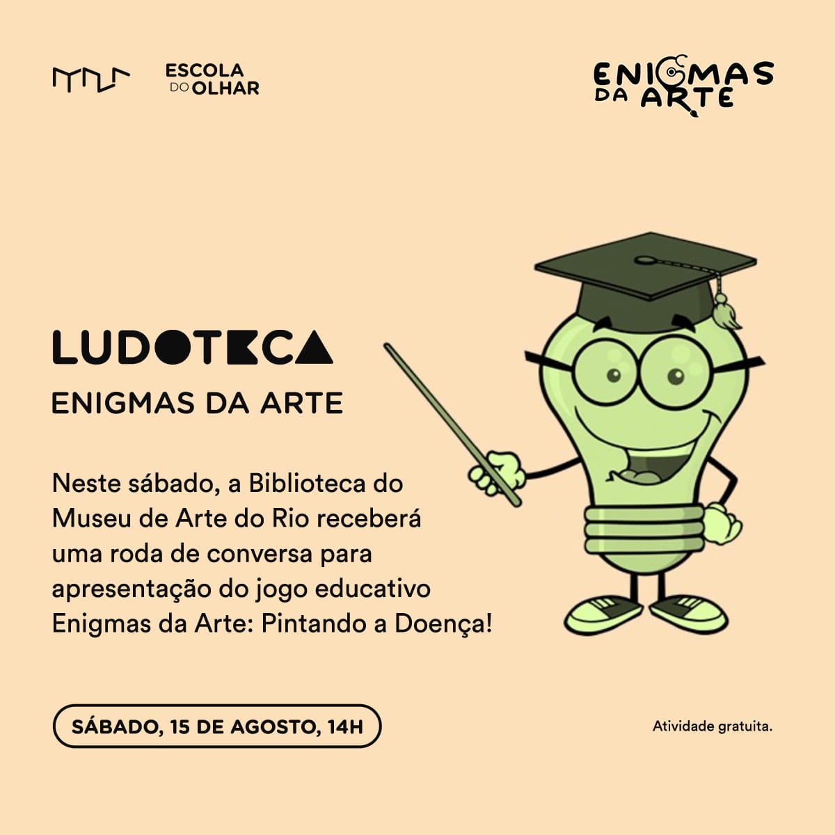 “Enigmas da Arte” Brilha na Ludoteca da Escola do Olhar (MAR)